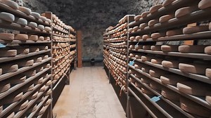 Aging Cheese On Wooden Shelves Maturing Stock Footage Video (100% Royalty-free) 3733992821 | Shutterstock