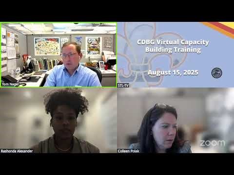 CDBG Virtual Capacity Building Training - Best Practices