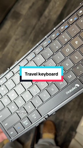 Tiny keyboards make simple work way harder than it needs to be. This foldable keyboard trackpad turns a tablet into a legit work setup anywhere. #TabletSetup #WorkOnTheGo #ProductivityGear #TechEssentials #protoarc
