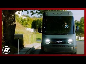 Amazon's Rivian-built electric delivery van hits the road in LA