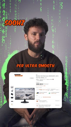 Gjirafa50 on Instagram: "Dell Alienware AW2524HF, 24.5" Full HD, 500Hz me super çmim për vetëm 399.50€. 📷 #gjirafa50 #stayoriginal #fyp #kosova #alienware #500hzmonitor #500hz"