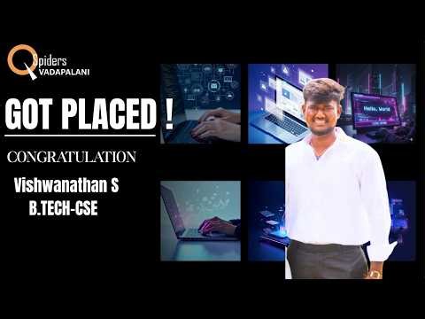 We are proud to announce that our student has successfully got placed in an IT company.