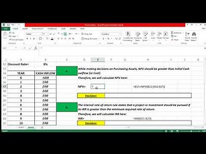 Cracking Exercise 1; First Chapter of Financial Modelling by Simon Beninga - Using Microsoft Excel