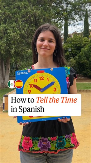 Learn Spanish with Babbel on Instagram: "Tick-tock ⏰ Learn how to tell ‘la hora’ in Spanish! #LearnSpanish #TimeinSpanish #LaHora #VocabularioDeLaHora #SpanishLesson #ClockinSpanish"