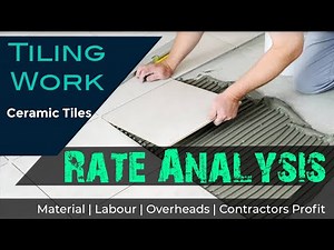 Rate Analysis for Tiling work | Estimation | Quantity Survey | Important points for civil Engineers