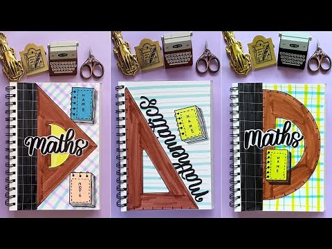 10 Easy & Aesthetic Math Front Page Ideas 📐 | Perfect for Students