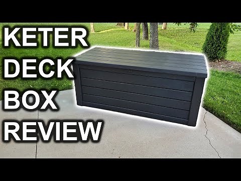 Keter Westwood 150 Gallon Deck Box Review and Assembly Overview