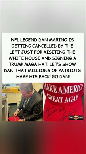 Dan Marino signs MAGA hat. The internet reacts. ⚡#DanMarino #MAGA #WhiteHouseVisit #ViralDebate