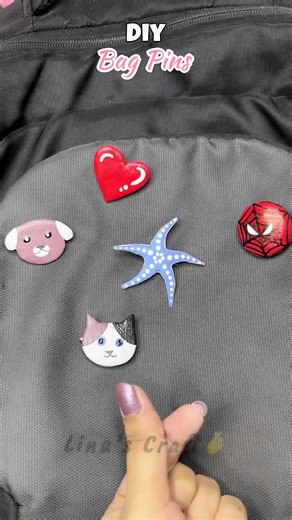 Diy Trending Bag Pin | 🫰❤️✨#shorts #diy #bagpin #art #trending #viral #craft