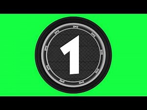 The Number 1 Logo Loop Green Screen Chroma Animation