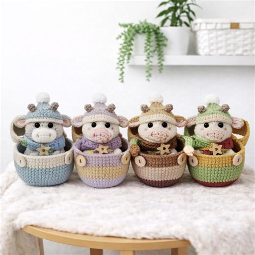 Bull Crochet Pattern PDF | Amigurumi Bull Toy Pattern | Crochet Plush Bull Pattern | Farm Animal Amigurumi Toy | Bull Crochet Toy Pattern - Etsy