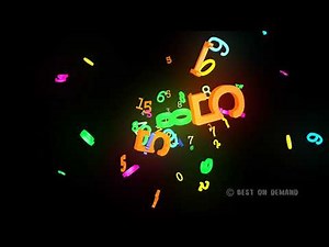 Flying Multicolor Numbers Footage. Multi Color numbers Floating. numbers moving background Animation