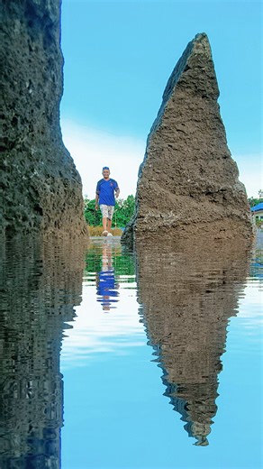 Creative video with water puddle effect💦🏞️