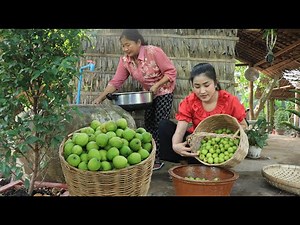 Countryside life TV: We spent 3 days for jujube fruit recipe / Yummy jujube fruit recipe