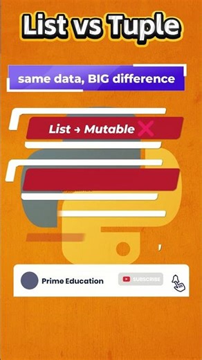 List vs Tuple #python #education #pythonbasics