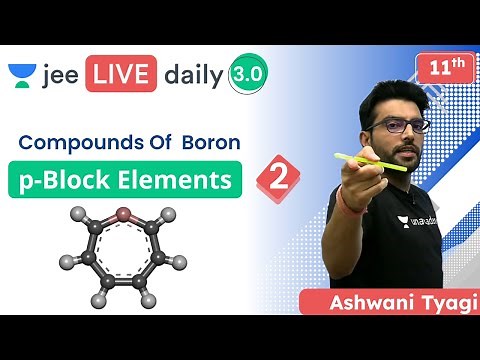 JEE 2022: p-Block Elements L2 | Compounds Of Boron | Unacademy JEE | Ashwani Tyagi