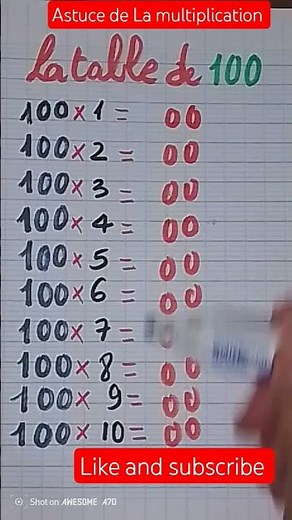 the 100 times table #videoshort #mathstricks