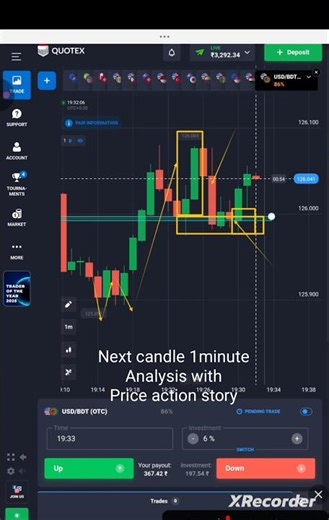 "Next 1minute candle analysis" తెలుగు|quotex otc strategy #shorts