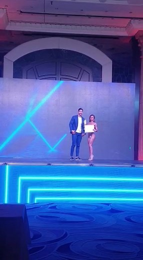 Exciting Stage Event Featuring Award Presentation