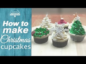 How to make cupcake - Christmas cupcake design,chocolate cupcake recipe