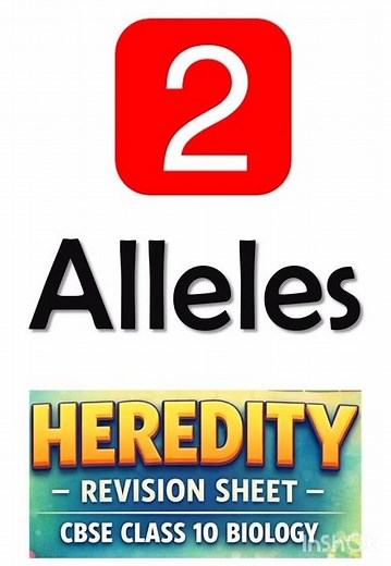 Alleles Explained Easy | Class 10 Genetics Fast Revision