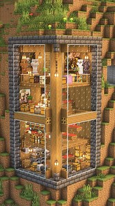 1.4M views · 9.2K reactions | Minecraft Mountain Base  Download my builds on Patreon ☀️Shaders: Complementary Texture: Jerm’s Better Leaves ️ - #minecraft #minecraftbuilds #minecraftinspiration #minecrafttutorial #minecraftideas | Gorillo | Facebook