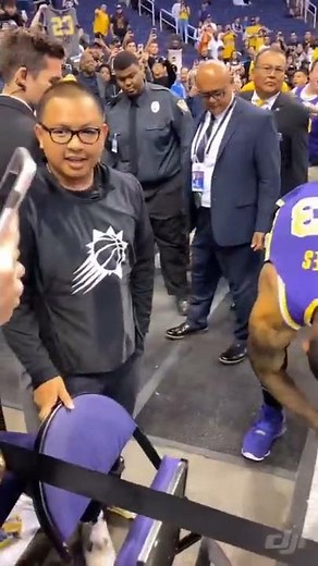 Lebron James gives kid his game-worn shoes the night the Lakers break the assist record as a team