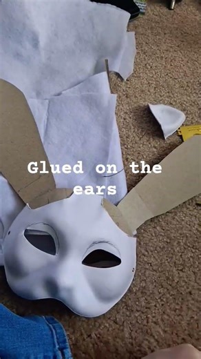 Part 1 of Making a Sylveon Mask #mask #otherpaw #therian #sylveon