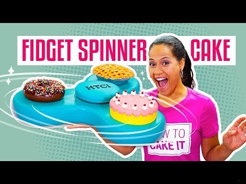 How To Make A FIDGET SPINNER Out of CAKE - It Actually SPINS!