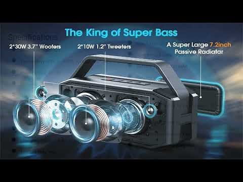 W-KING D8 Outdoor Wireless Speaker User Manual & Setup Guide