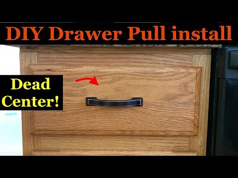 How to install Drawer Pulls without jig tool