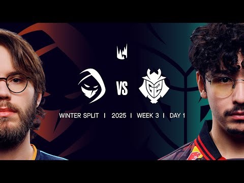 RGE v G2 | 2025 LEC Winter | Week 3 Day 1 | Rogue vs. G2 Sports