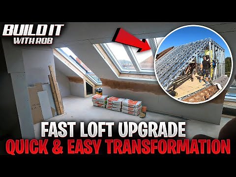 FASTEST Loft Conversion! Hip to Gable & Dormer Transformation - Loft Ideas