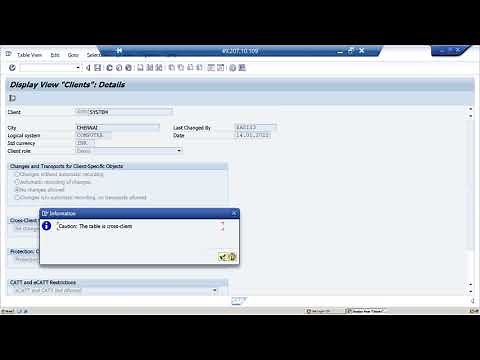 How to open and close client in SAP systems.