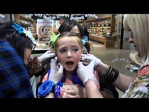 Ears pierced at Claires