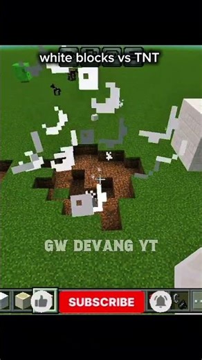 White Blocks vs TNT 💥 Which One Survives the Blast? 🤯