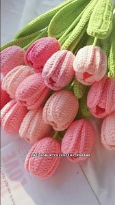 Crochet Tulip Flower Bouquet 🌷 | Handmade Woolen Flowers | DIY Crochet #crochet#crochetflowers