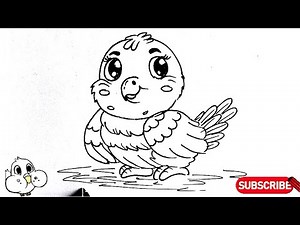 How To Draw A Cute Cartoon Eagle