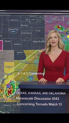 TEXAS, KANSAS, AND OKLAHOMA Mesoscale Discussion 0143 Concerning Tornado Watch 13