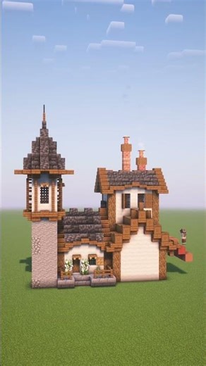 Minecraft: Medieval Base with Tower | Timelapse