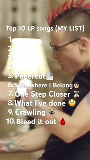 Top 10 linin park songs #linkinpark #music #viral #rock #shorts #ranking #fyp #top10 #list #chester
