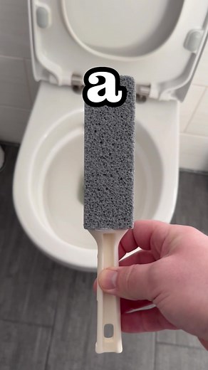 Genius Toilet Cleaning Trick with Pumice Stone