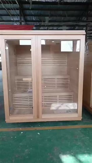 Premium Quality Waterproof Glass Door Outdoor Sauna Room with 6000W Heater