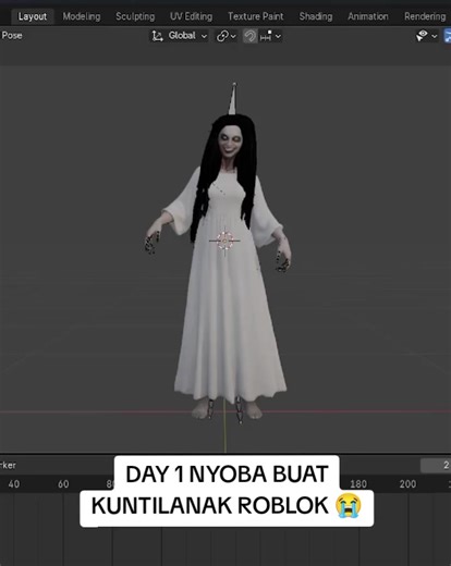 Kuntianak Horror di Roblox: Day 1 Nyoba Map Serem
