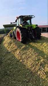 Claas Arion 450 Spreading and Compacting Silage 🚜🌾 #claas #silage #fyp