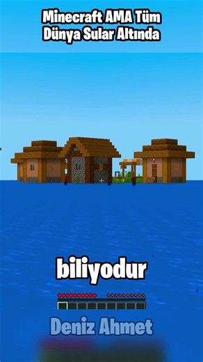 Minecraft BUT The Entire World Is Underwater 🥀🥀