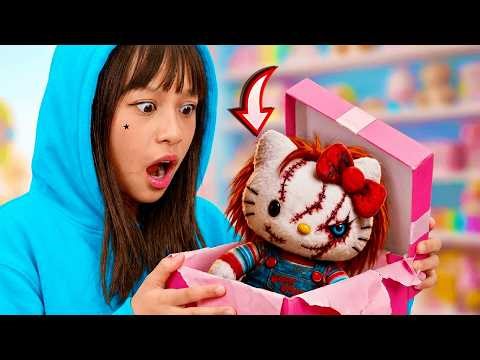 A hater gave me an evil Hello Kitty! 😱🎁👿 She went too far!