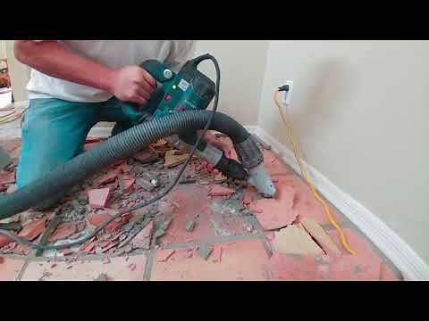 Dust Free Tile Removal - Removing Saltillo Tile with Minimum Mess