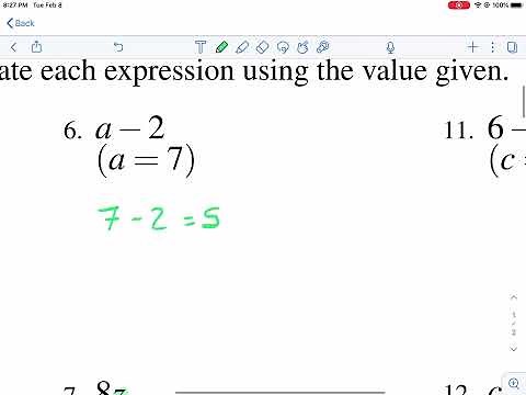 Math-Drills: evaluating expressions