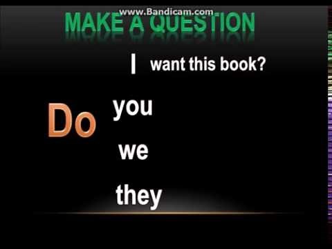 English Grammar--Do,Does,Don't,Doesn't